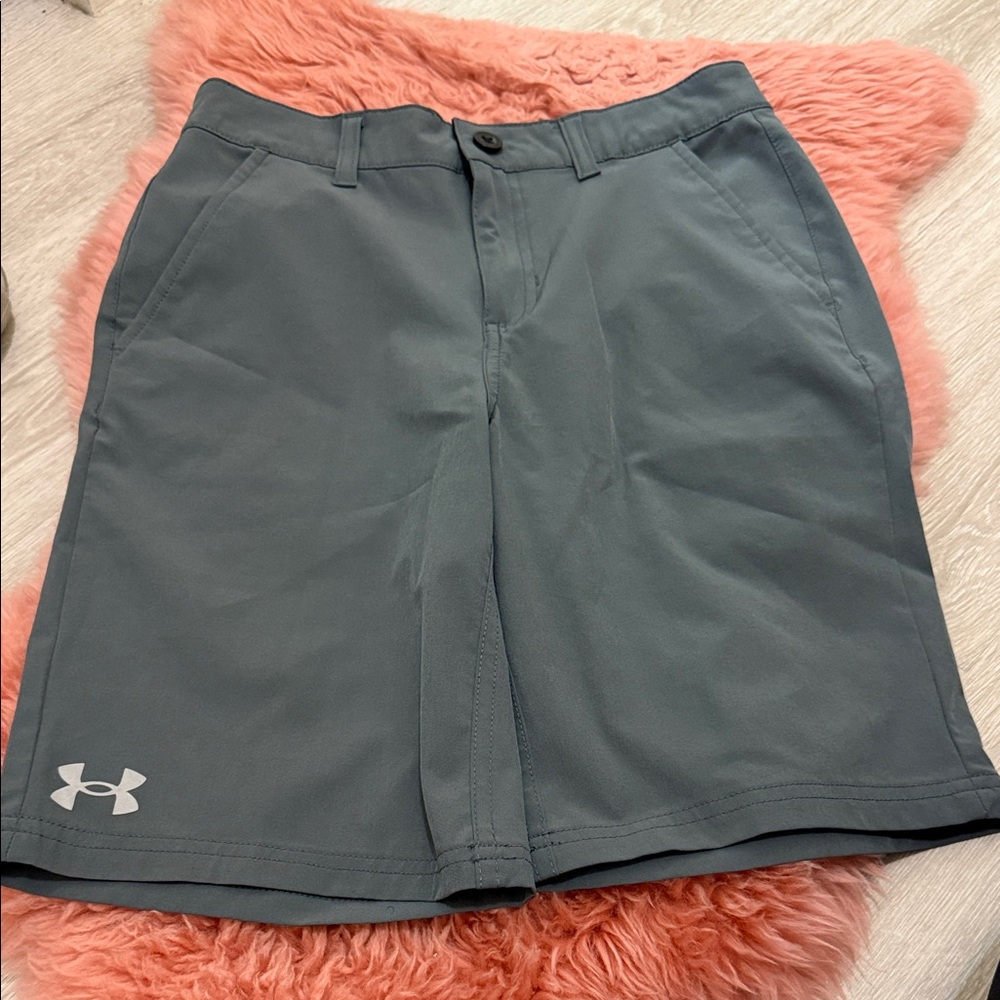 Under Armour kids Slate Gray Athletic Shorts